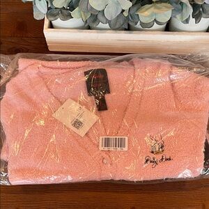 NWT Disney Forever 21 Daisy pink plush romper with pearl buttons Women’s small